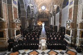 Pope Leo XIV Meets Augustinians In A Church In Rome