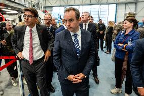 Sebastien Lecornu Visits The Airbus Helicopters Factory - Marignane