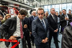 Sebastien Lecornu Visits The Airbus Helicopters Factory - Marignane
