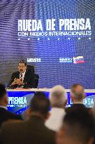 President Maduro Addresses A Press Conference - Caracas
