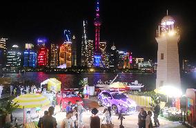 North Bund urban Beach Carnival Night Market in Shanghai