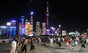 North Bund urban Beach Carnival Night Market in Shanghai