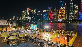 North Bund urban Beach Carnival Night Market in Shanghai