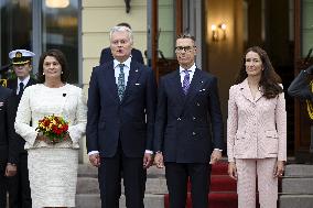 Liettuan presidentti Gitanas Naus da on vierailulla Suomessa, mediatilaisuus