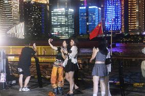 North Bund urban Beach Carnival Night Market in Shanghai
