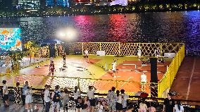 North Bund urban Beach Carnival Night Market in Shanghai