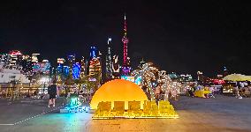 North Bund urban Beach Carnival Night Market in Shanghai