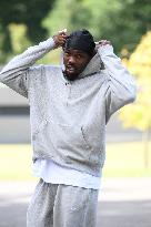 French Football Squad Arriving At Training Camp - Clairefontaine