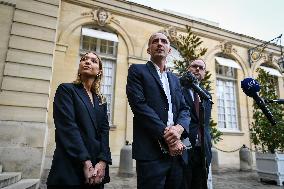 French PM Francois Bayrou meets political parties leaders in Paris FA