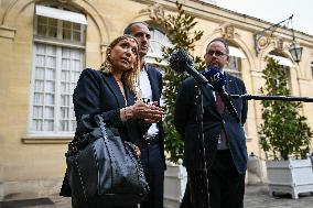 French PM Francois Bayrou meets political parties leaders in Paris FA