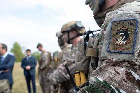 Minister of Armed Forces Visits Beaumont-les-Valence - France