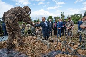 Minister of Armed Forces Visits Beaumont-les-Valence - France