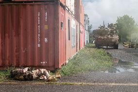 Minister of Armed Forces Visits Beaumont-les-Valence - France