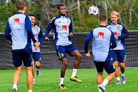 SWEDEN NATIONAL FOOTBALL TEAM TRAINING