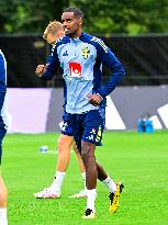SWEDEN NATIONAL FOOTBALL TEAM TRAINING