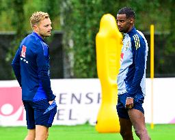 SWEDEN NATIONAL FOOTBALL TEAM TRAINING