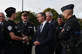 Bruno Retailleau During a Visit Focused on Municipal Police - Sartrouville