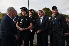 Bruno Retailleau During a Visit Focused on Municipal Police - Sartrouville