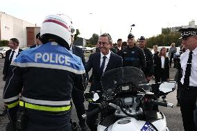 Bruno Retailleau During a Visit Focused on Municipal Police - Sartrouville