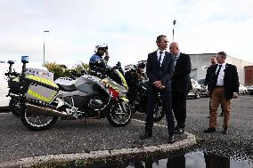 Bruno Retailleau During a Visit Focused on Municipal Police - Sartrouville