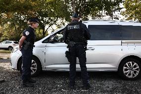 Bruno Retailleau During a Visit Focused on Municipal Police - Sartrouville