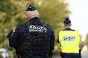 Bruno Retailleau During a Visit Focused on Municipal Police - Sartrouville