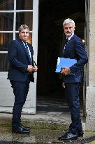 French PM Francois Bayrou meets Les Republicains leaders in Paris FA