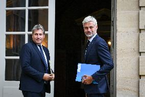 French PM Francois Bayrou meets Les Republicains leaders in Paris FA