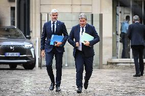 French PM Francois Bayrou meets Les Republicains leaders in Paris FA
