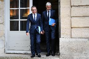 French PM Francois Bayrou meets Les Republicains leaders in Paris FA