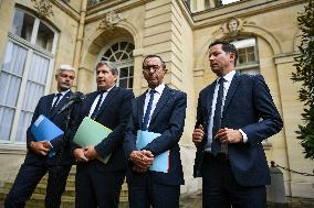 French PM Francois Bayrou meets Les Republicains leaders in Paris FA