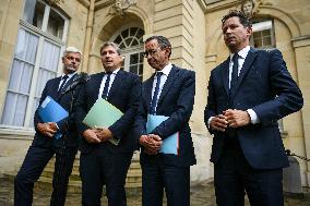 French PM Francois Bayrou meets Les Republicains leaders in Paris FA