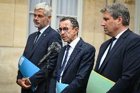 French PM Francois Bayrou meets Les Republicains leaders in Paris FA