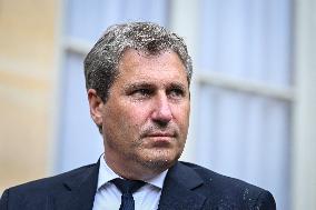 French PM Francois Bayrou meets Les Republicains leaders in Paris FA