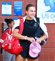 Aryna Sabalenka with her boyfriend at the US Open - NYC