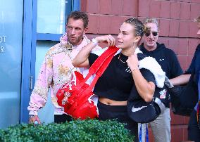 Aryna Sabalenka with her boyfriend at the US Open - NYC