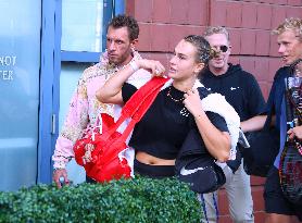 Aryna Sabalenka with her boyfriend at the US Open - NYC