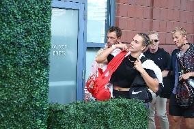 Aryna Sabalenka with her boyfriend at the US Open - NYC