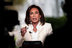 Jeanine Pirro During A Television Interview - DC