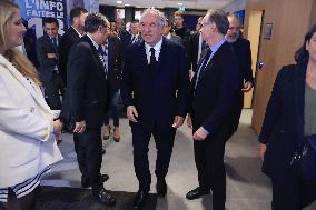 Exclusive - Francois Bayrou On RMC/BFMTV - Paris