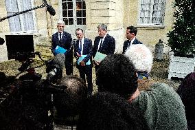 French PM Francois Bayrou Meets Les Republicains Leaders in Paris