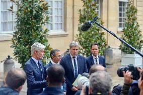 French PM Francois Bayrou Meets Les Republicains Leaders in Paris