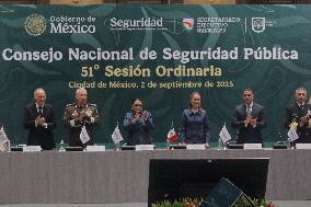 President Claudia Sheinbaum at National Public Security Council Meeting - Mexico City