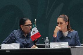 President Claudia Sheinbaum at National Public Security Council Meeting - Mexico City