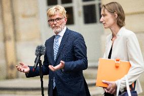Marc Fesneau Addresses Media After A Meeting With PM - Paris