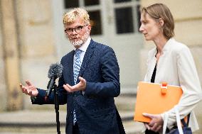 Marc Fesneau Addresses Media After A Meeting With PM - Paris