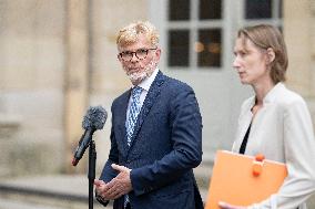 Marc Fesneau Addresses Media After A Meeting With PM - Paris