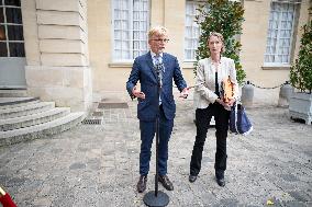 Marc Fesneau Addresses Media After A Meeting With PM - Paris