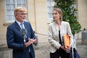 Marc Fesneau Addresses Media After A Meeting With PM - Paris