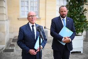 Eric Ciotti At Hotel De Matignon For A Meeting With PM - Paris